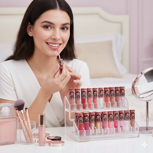 BRILLO LABIAL CON DISEÑO DE LABUBU