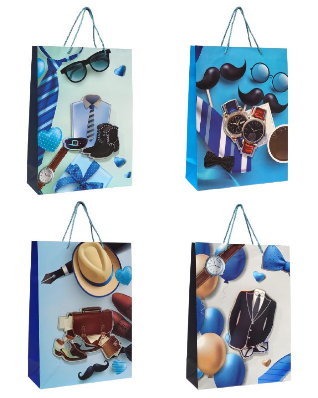 BOLSA DE REGALO PARA HOMBRE GRANDE 30X12X41.5CM