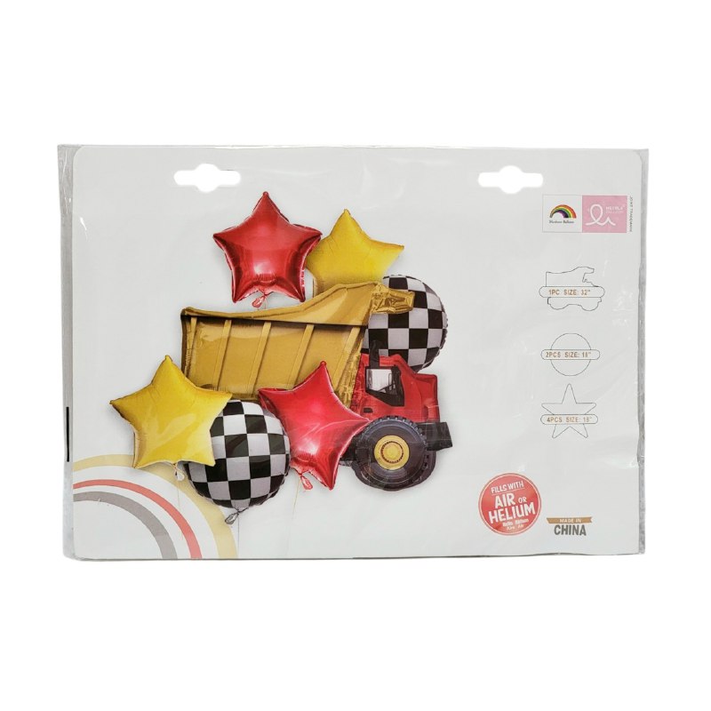 DECORACION ADORNO PAQUETE DE GLOBOS DE PAPEL METALICO PARA NIÑOS, 2 ESTILOS