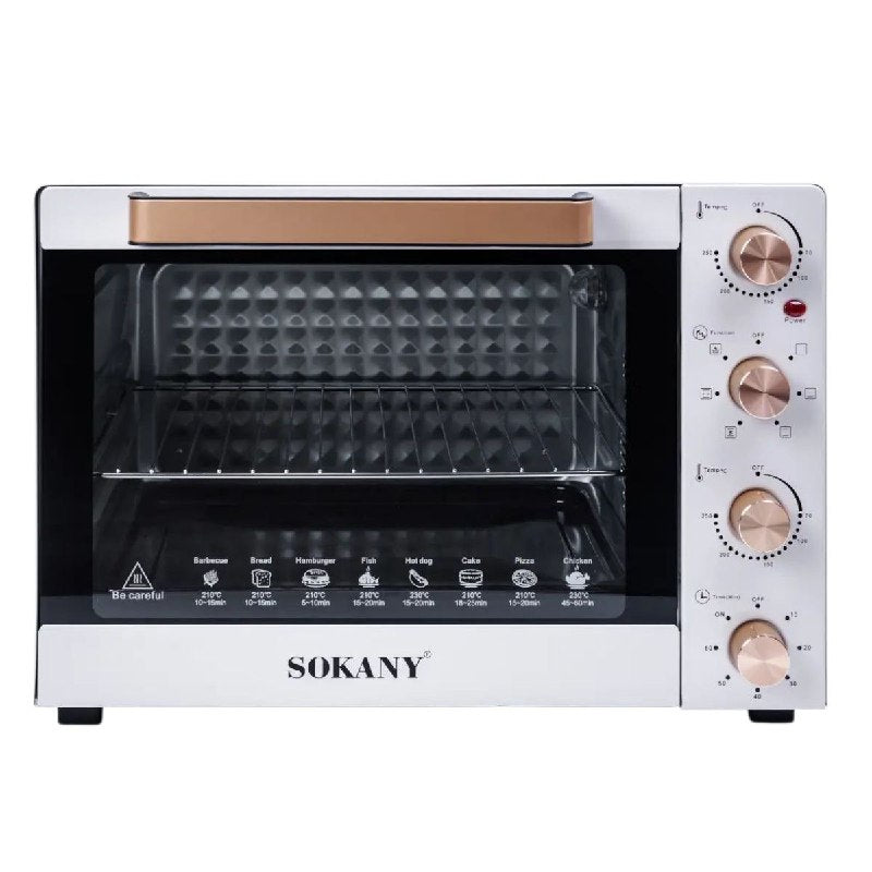MAQUINA HORNO TOSTADOR 1700W ALTO VOLTAJE, CONTROL DE TEMPERATURA SK-450 SOKANY 50L