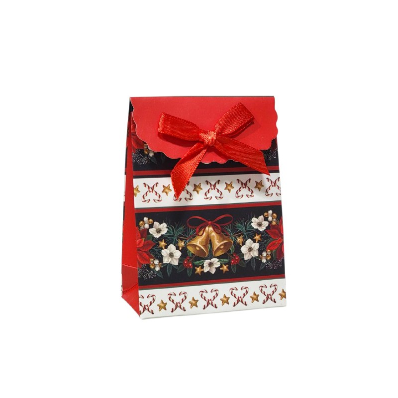 BOLSA DE REGALO NAVIDEÑA PEQUEÑA XXS 7CMX10CM, 15 ESTILOS