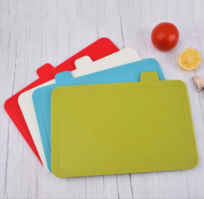 TABLAS DE PICAR, JUEGO DE TABLAS DE CORTAR DE 4 PIEZAS, DE PLASTICO DE GRADO ALIMENTICIO NO TOXICO, DURADERO Y ANTIDESLIZANTE, DRENAJE DOBLE FUNCION tabla