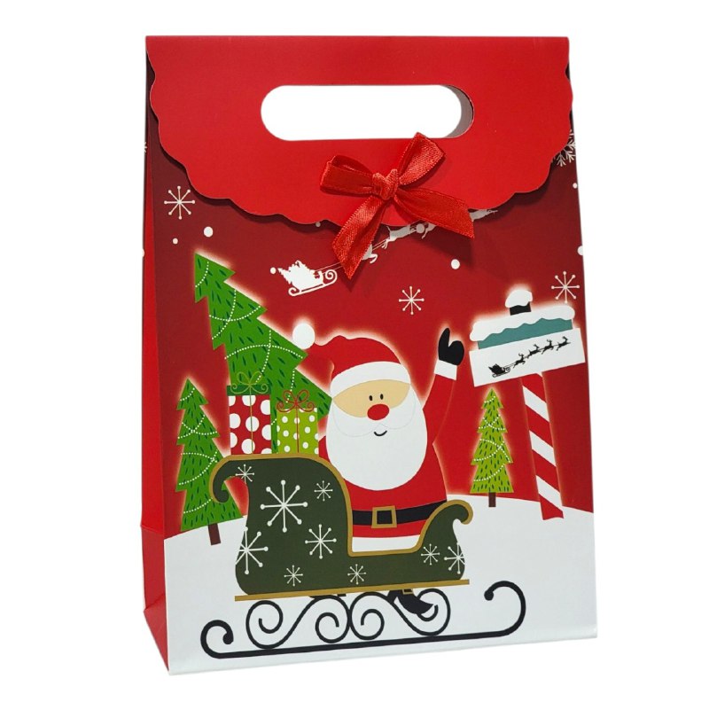 BOLSA DE REGALO NAVIDEÑA MEDIANO 29X19CM