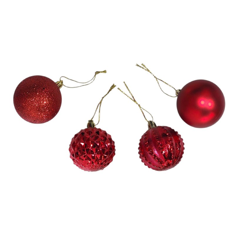 DECORACION ADORNO NAVIDEÑO PAQUETE DE 30 BOLAS DECORATIVAS,6 CM 42X70X64 IDEALES PARA DARLE UN TOQUE UNICO A TU ARBOL DE NAVIDAD