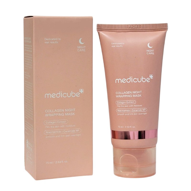 MASCARILLA FACIAL EN CREMA COREANO NOCTURNA DE COLAGENO REJUVENECEDOR MEDICUBE 75ML
