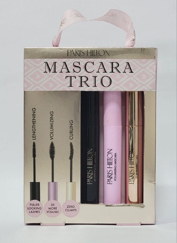 MASCARA PARA PESTAÑAS EN SET TRIO RIMEL PROPORCIONA MAS VOLUMEN PARIS HILTON 8ML