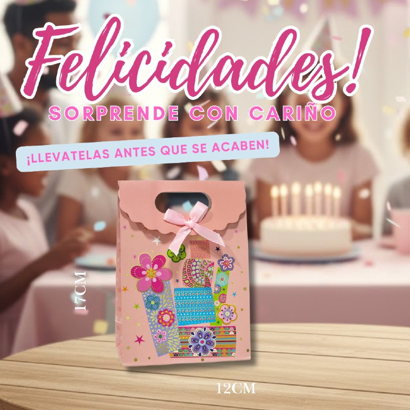 BOLSA DE REGALO EXTRA PEQUEÑA 12X17CM