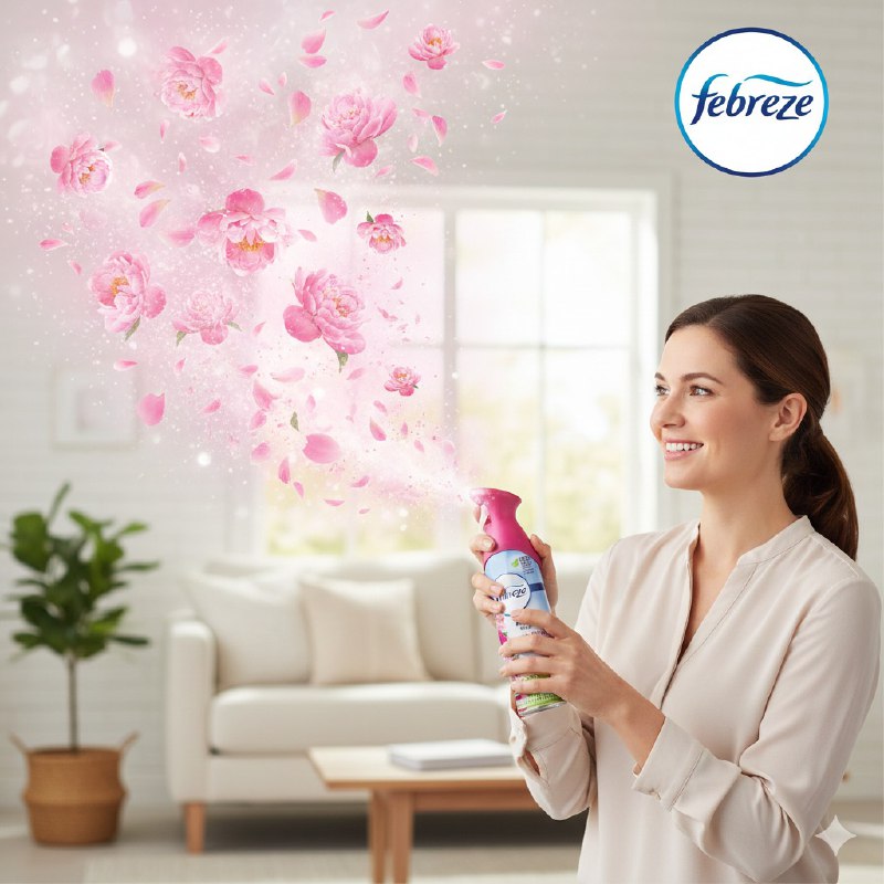 AMBIENTADOR AROMATIZANTE EN SPRAY DE DULCE PEONIA FEBREZE 250G