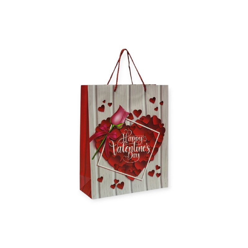 BOLSA DE REGALO PEQUEÑA 18X10X23CM SAN VALENTIN