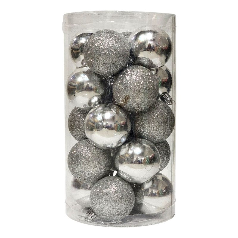 DECORACION ADORNO NAVIDEÑO PAQUETE DE 20 BOLAS DECORATIVAS, 5CM IDEALES PARA DARLE UN TOQUE UNICO A TU ARBOL DE NAVIDAD