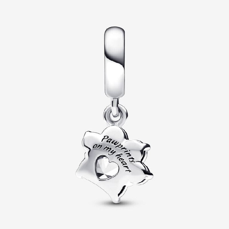 PCHARM4018 FORMA DE PATA DE PERRO PANDORA PLATA 9.25