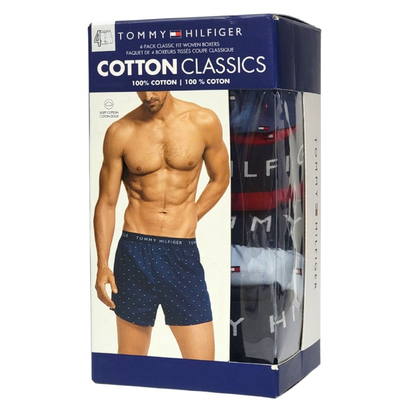 ROPA INTERIOR PARA CABALLERO TOMMY HILFIGER COTTON CLASSICS 4 UNIDADES TALLA XTRA LARGE 40-42 (XL)