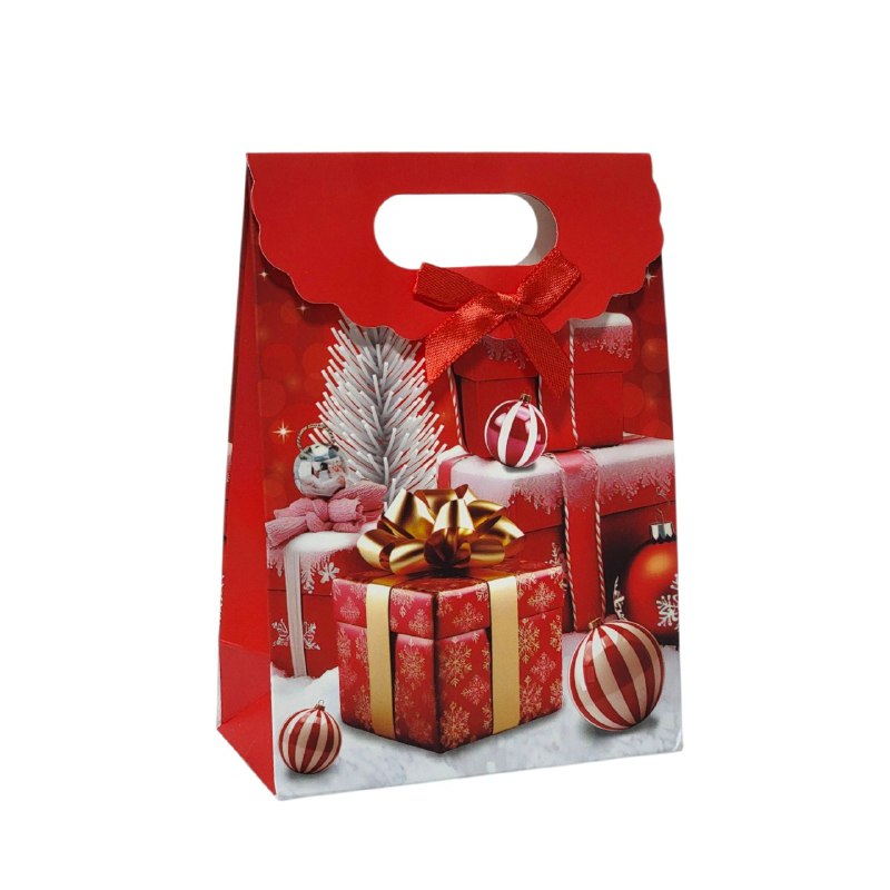 BOLSA DE REGALO NAVIDEÑA MINI PEQUEÑA 16X12CM