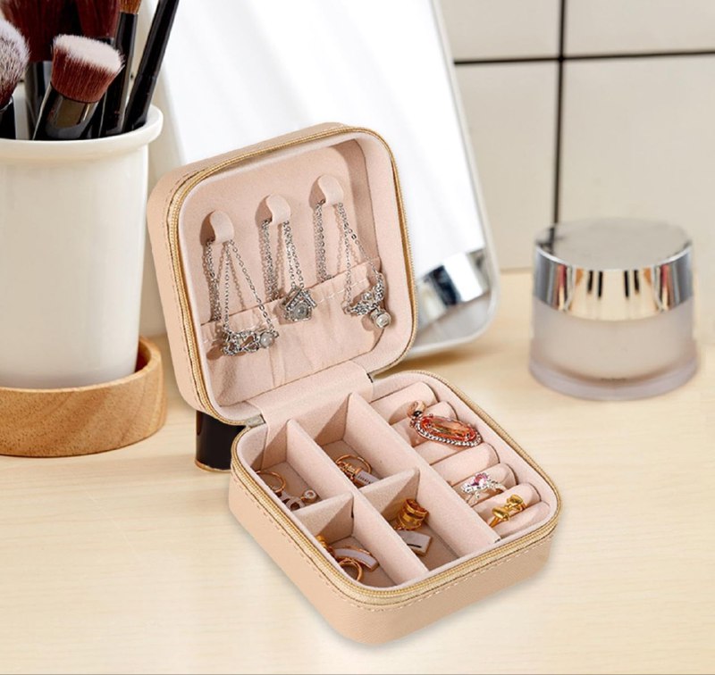 ORGANIZADOR DE JOYAS, MINI JOYERO PORA BOLSO 5 COLORES