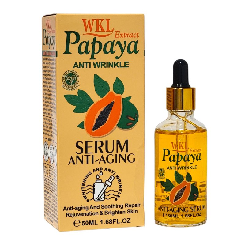 SUERO FACIAL DE PAPAYA ANTIEDAD, HIDRATANTE, REPARA LAS ARRUGAS, DEJA LA PIEL SUAVE FRUIT OF THE WOKALI 50ML