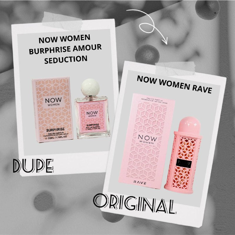 NOW WOMEN BURPHRISE AMOUR SEDUCTION EDP 35ML (M) (AROMA SIMILAR RAVE NOW WOMEN)