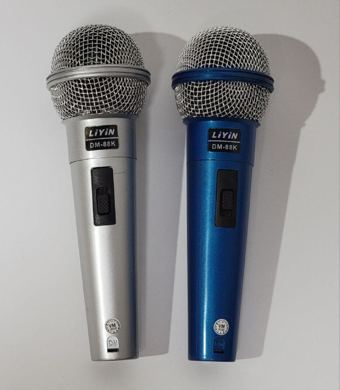 MICROFONO NAVIDEÑO DE KARAOKE EN DUO DINAMICO PROFESIONAL ALTA TECNOLOGIA DYNAMIC MICROPHONE