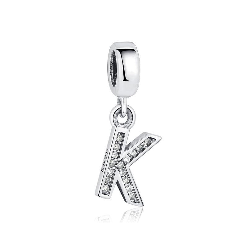 PCHARM4054$K LETRA K PANDORA PLATA 9.25