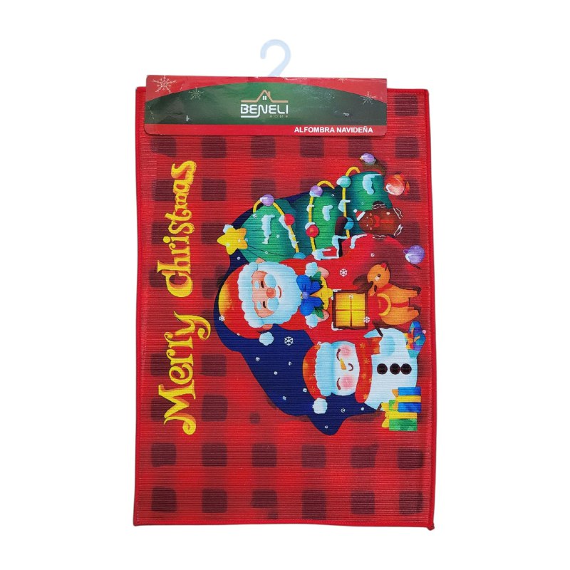 ALFOMBRAS DECORATIVAS NAVIDEÑAS PARA PISO ELEGANTES Y FESTIVAS 40X60CM, CREAN UNA ATMOSFERA MAGICA EN TU ENTRADA, COCINA O PASILLO BENELI HOME 8 ESTILOS