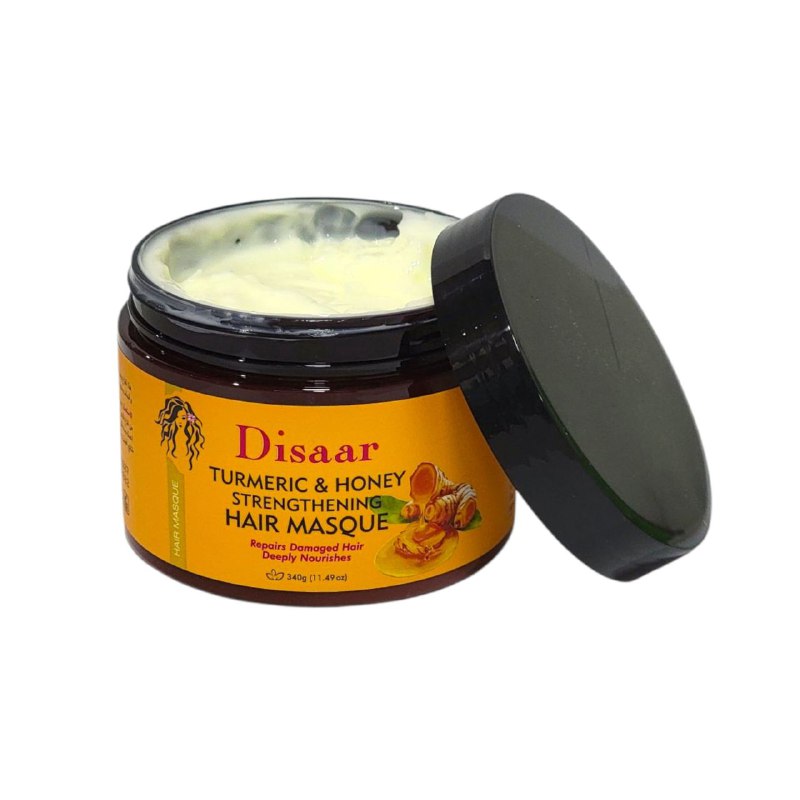 MASCARILLA PARA EL CABELLO CON CURCUMA Y MIEL FORTALECEDORA DISAAR  340G
