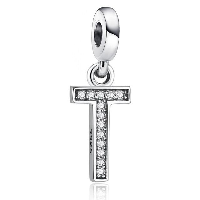 PCHARM4066$T LETRA T PANDORA PLATA 9.25