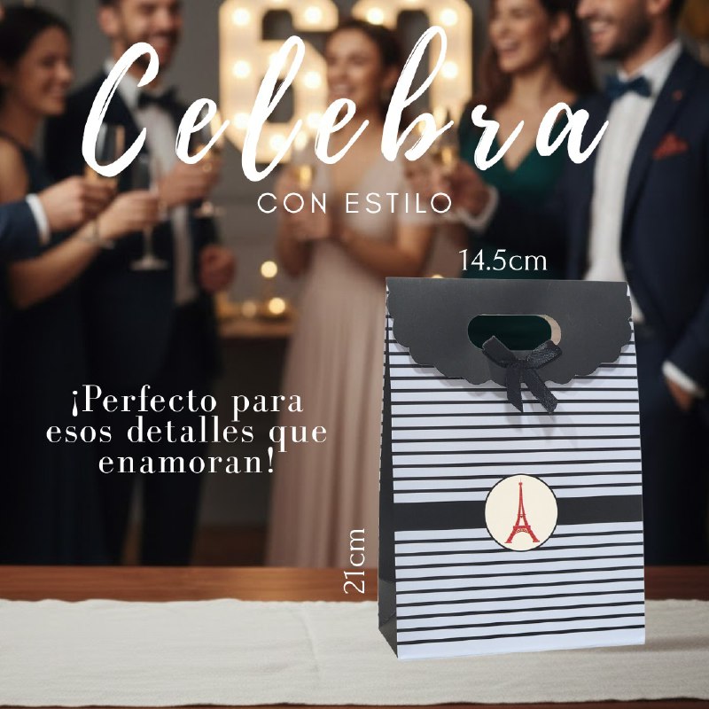 BOLSA DE REGALO MEDIANA 14.5X21CM