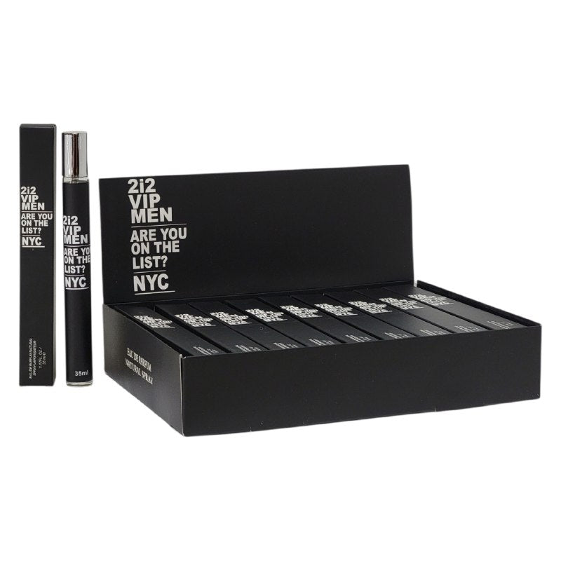 PERFUME EN TUBO PARA HOMBRE 2I2 VIP MEN ARE YOU ON THE LIST NYC EDP 35ML (H) (AROMA SIMILAR CAROLINA HERRERA 212 VIP MEN)