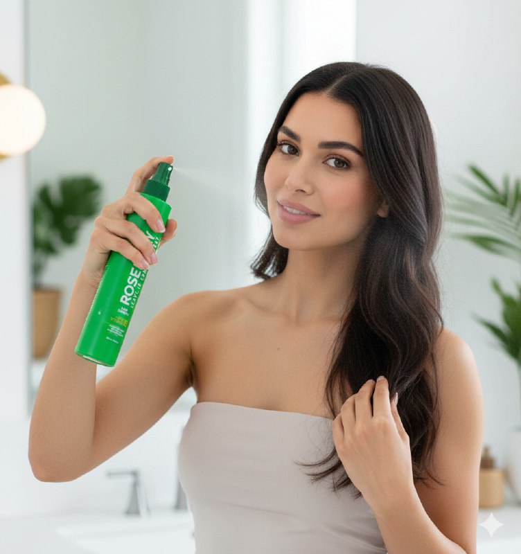 SPRAY PARA EL CABELLO, SPRAY PARA PEINAR DE EXTRACTO DE ROMERO SIN ENJUAGUE, DESENREDA DESPUES DEL LAVADO, DEJANDOLO SUAVE Y BRILLANTE NEVADA 250ML