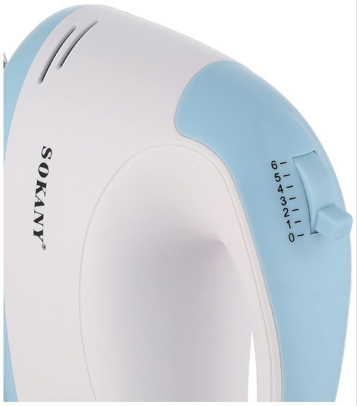 MAQUINA BATIDORA DE MANO 300W DE FUERZA Y 6 VELOCIDADES SK-6625 SOKANY