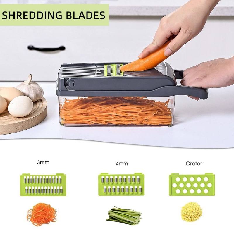 MAQUINA CHISMOLERA CORTADORA DE VERDURAS 16 EN 1 MULTIFUNCIONAL VEGGIE SLICER