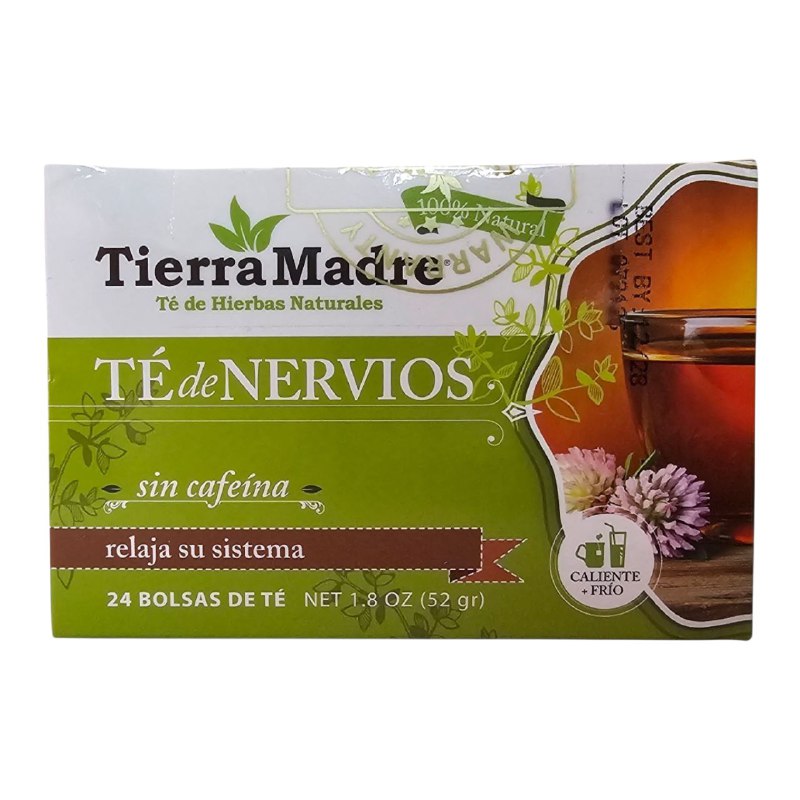 TE DE HIERBAS NATURALES SIN CAFEINA CON EFECTO RELAJANTE TIERRA MADRE 24UND
