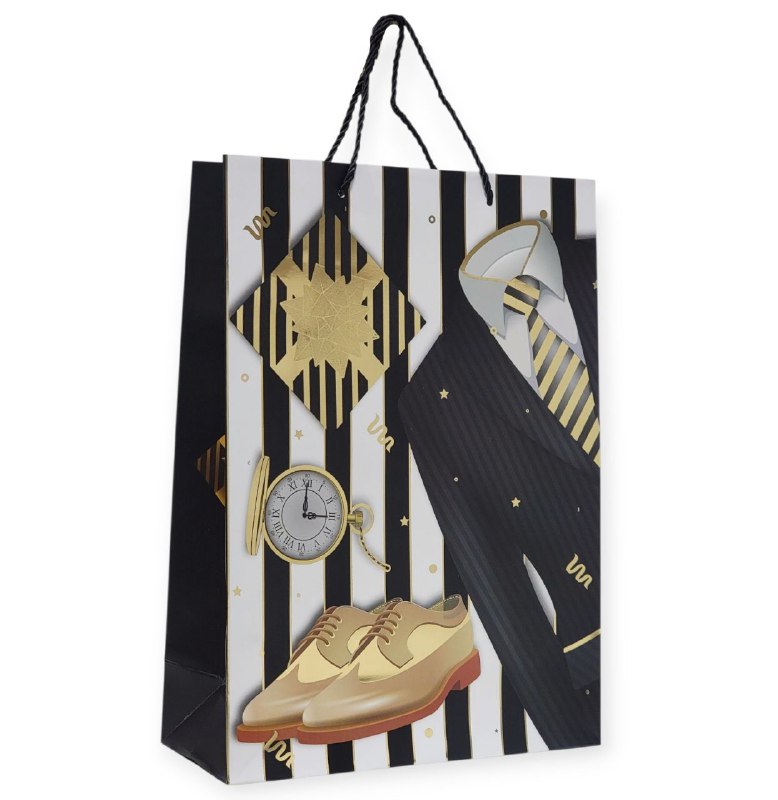 BOLSA DE REGALO PARA HOMBRE GRANDE 30X12X41.5CM