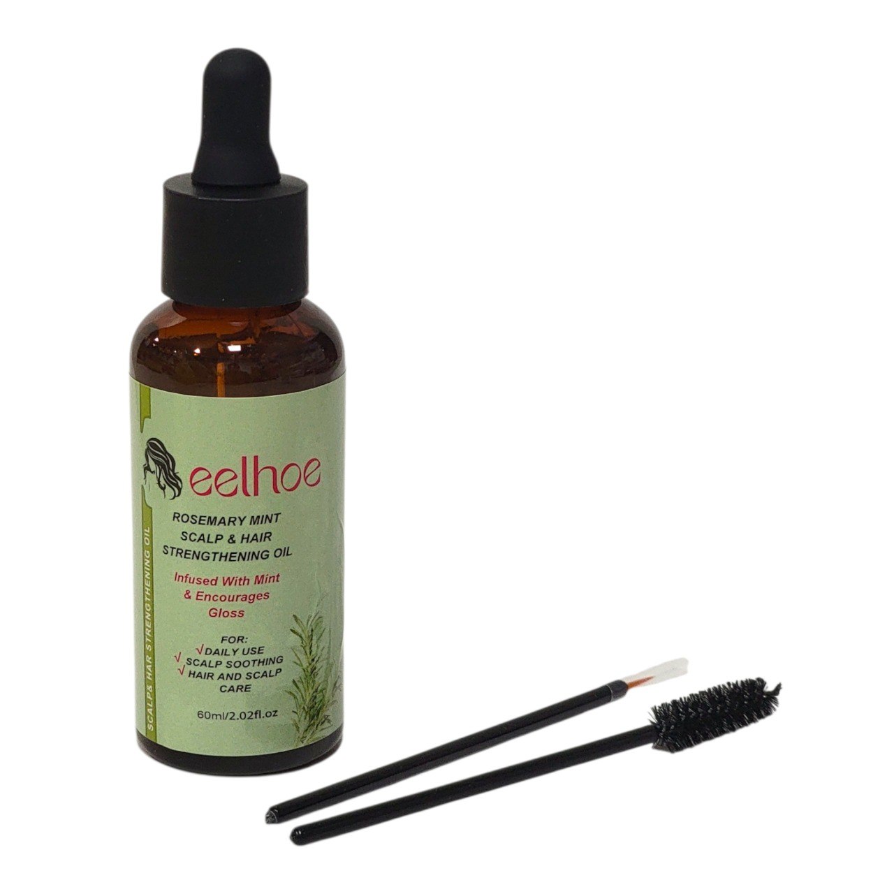 ACEITE PARA EL CABELLO FORTALECEDOR DE ROMERO Y MENTA EELHOE 60ML