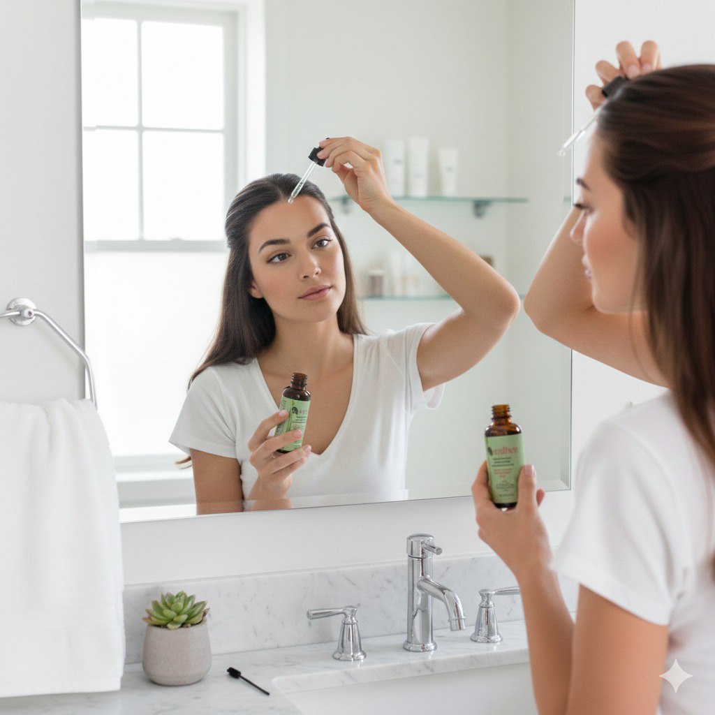 ACEITE PARA EL CABELLO FORTALECEDOR DE ROMERO Y MENTA EELHOE 60ML