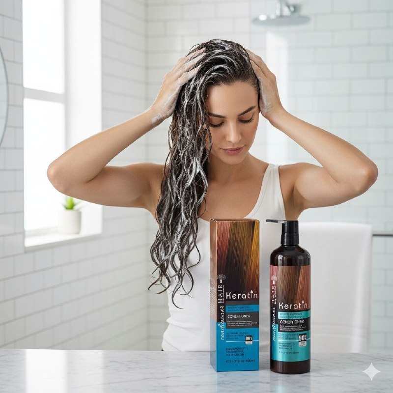 ACONDICIONADOR DE QUERATINA REPARADOR HAIR KERATIN 900ML