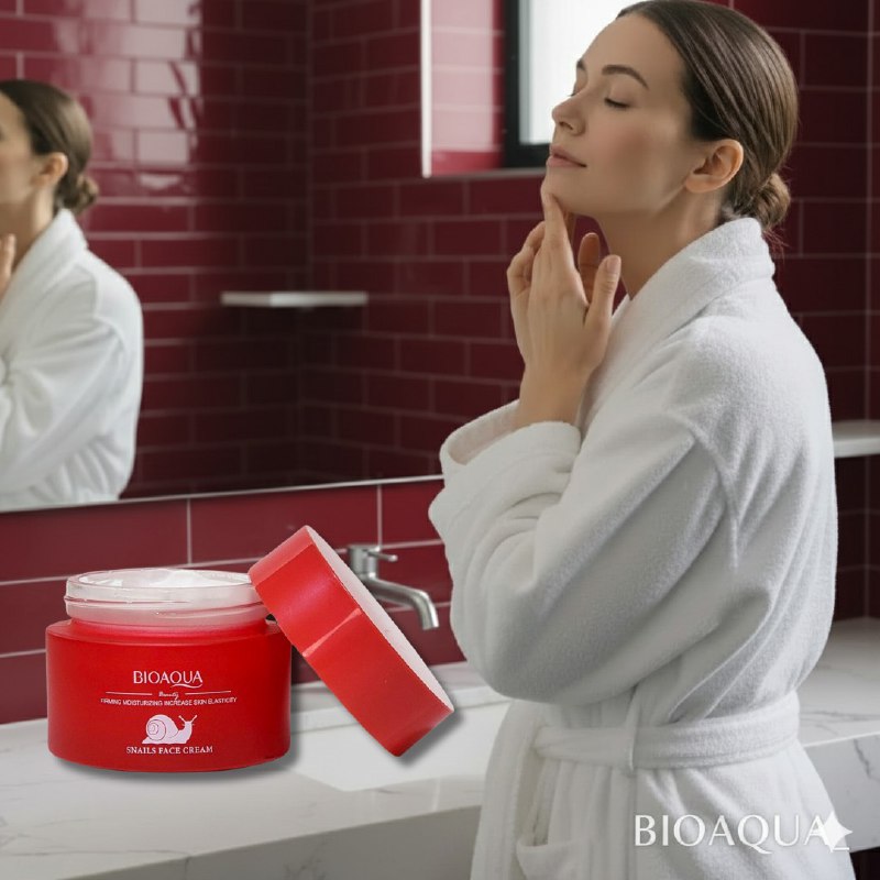 MASCARILLA FACIAL HIDRATANTE Y REAFIRMANTE PARA LOS OJOS CON COLAGENO DE CARACOL 100G, DISEÑADA PARA MEJORAR LA PIEL ALREDEDOR DE LOS OJOS PROPORCIONANDO HUMEDAD Y NUTRIENTES ESENCIALES DEJANDO LA PIEL FIRME, ELASTICA Y SUAVE BIOAQUA