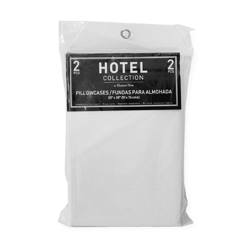 FUNDA PARA ALMOHADAS 100% POLIESTER 2 PIEZAS HOTEL COLLECTION 51X76CM