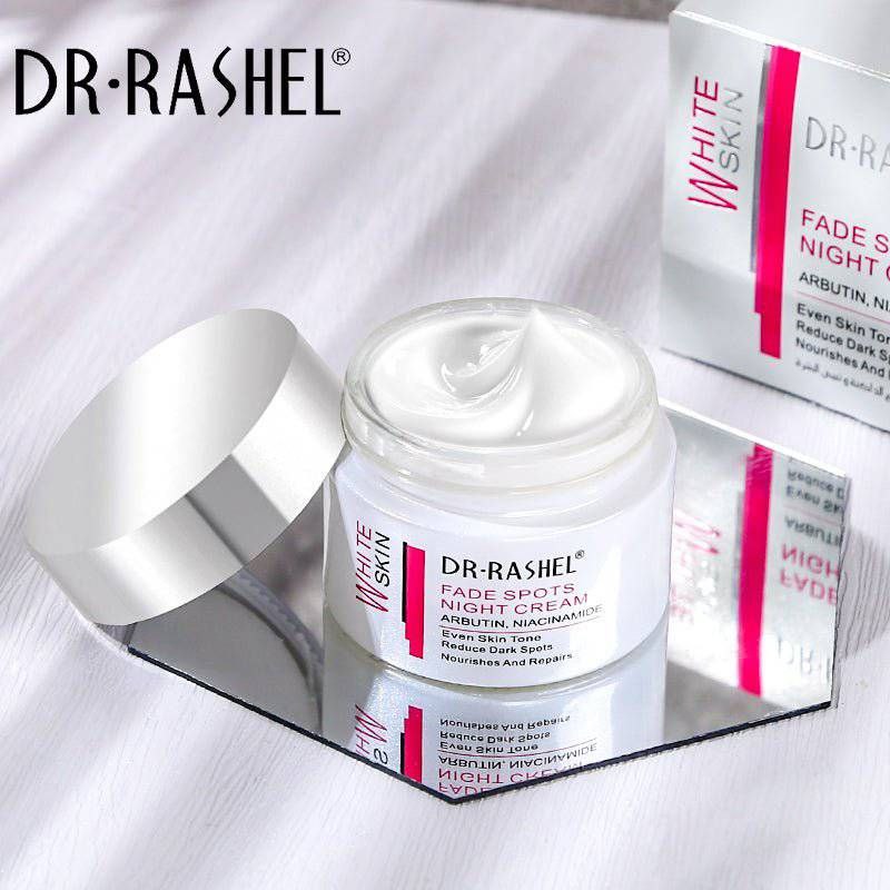 CREMA DE CUERPO DE NOCHE BLANQUEADORA CON ARBUTIN Y NIACINAMIDA DR RASHEL 50G