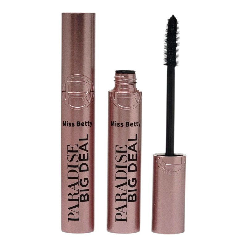 MASCARA O RIMELMISS BETTY 12G (DUPE DE LOREAL)  PARA PESTAÑAS QUE PROPORCIONA VOLUMEN MAXIMO DE 360 GRADOS, FORMULA RESISTENTE AL AGUA, APLICACION SIN GRUPOS Y COLOR NEGRO INTENSO, LA OPCION PERFECTA PARA LOGRAR PESTAÑAS DEFINIDAS, VOLUMINOSAS Y DURADERAS