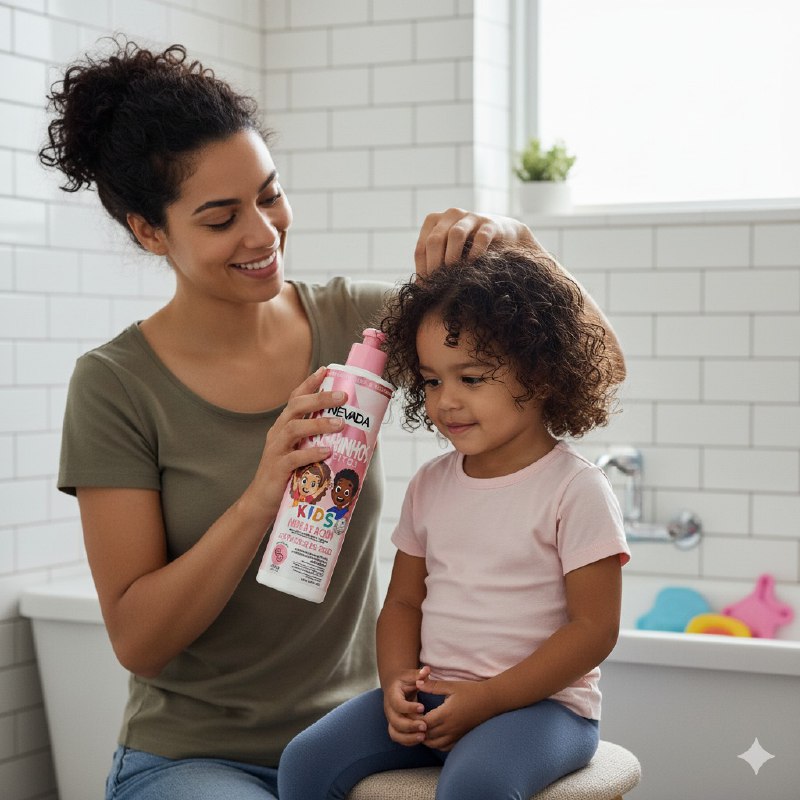 TRATAMIENTO PARA EL CABELLO PARA NIÑOS ACTIVADOR DE RIZOS HIDRATANTE NEVADA KIDS 300ML