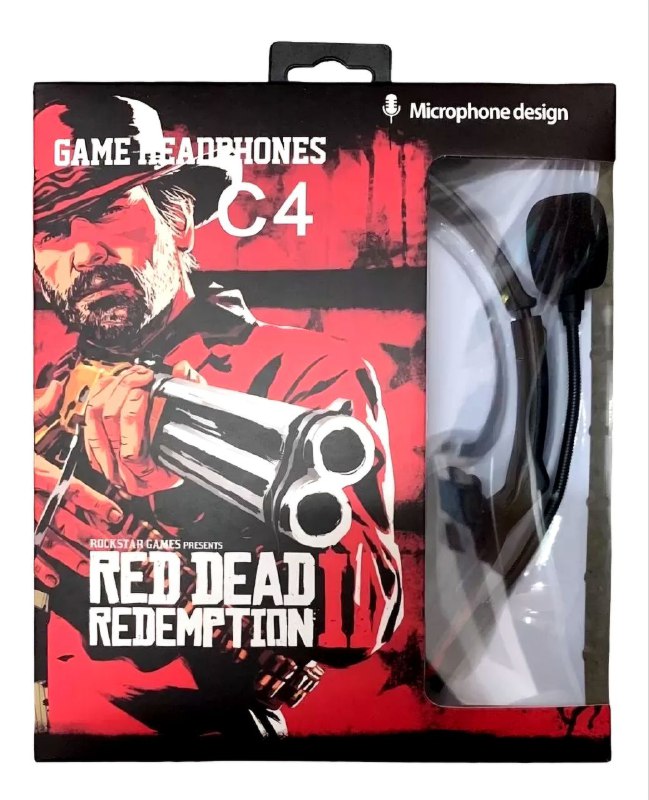 AUDIFONOS AURICULARES PARA VIDEO JUEGOS CON MICROFONO RED DEAD REDEMPTION PS4, XBOX ONE C4