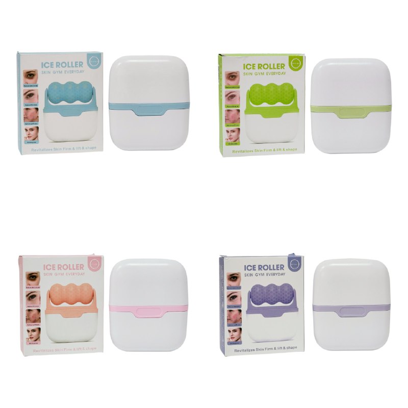 MOLDE RODILLO DE HIELO FACIAL QUE DESINFLAMA INMEDIATAMENTE Y ESCULPE LOS CONTORNOS DE LA PIEL ICE ROLLER 7.5X8.5CM