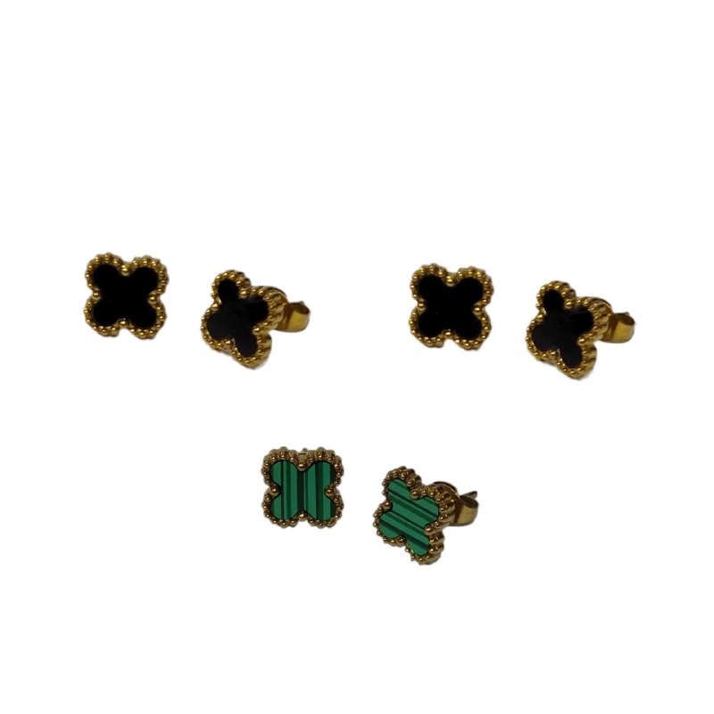 EARI4075 SET DE ARITOS FLOR CARTIER