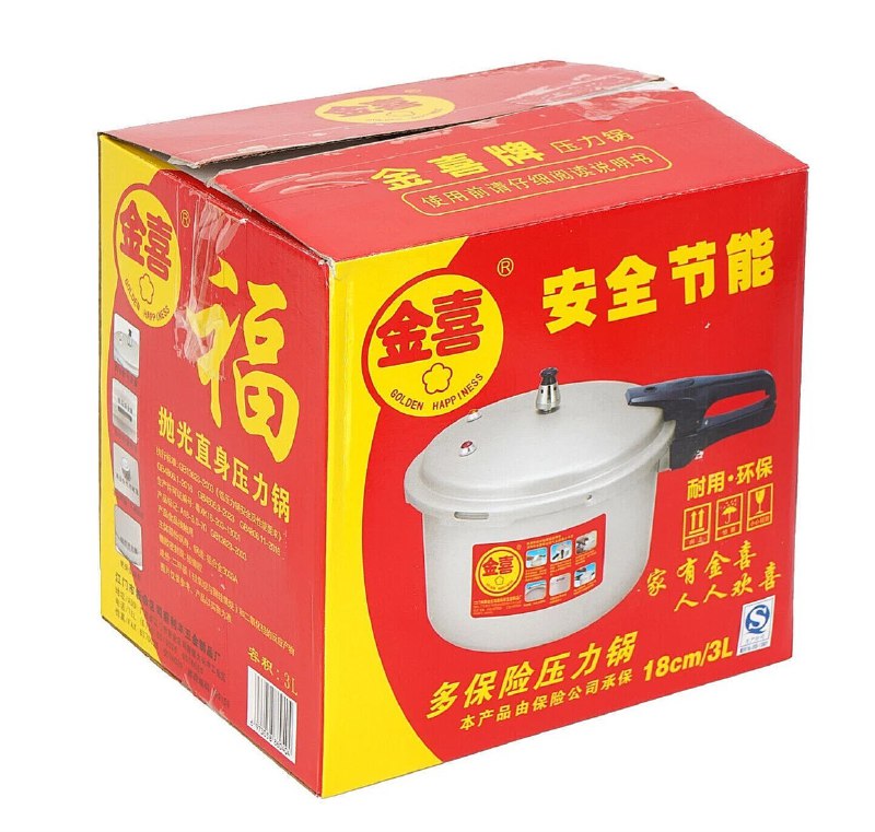 OLLA DE COCIA A PRESION DE ALTA EFICIENCIA Y CALENTAMIENTO RAPIDO UNIFORME 5L GOLDEN HAPPINESS