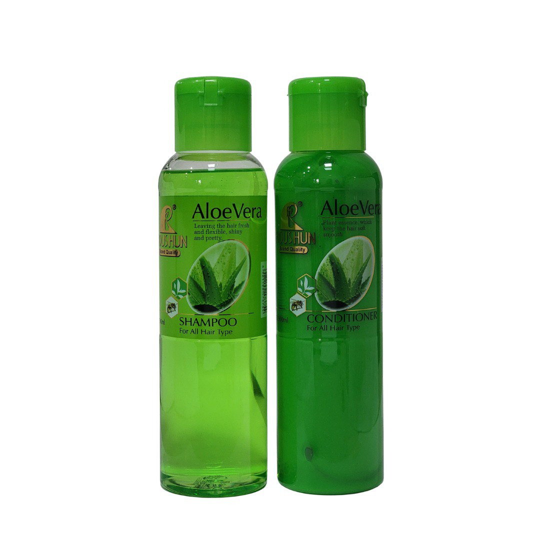 SHAMPOO Y ACONDICIONADOR DE ALOE VERA ROUSHUN 500MLX2