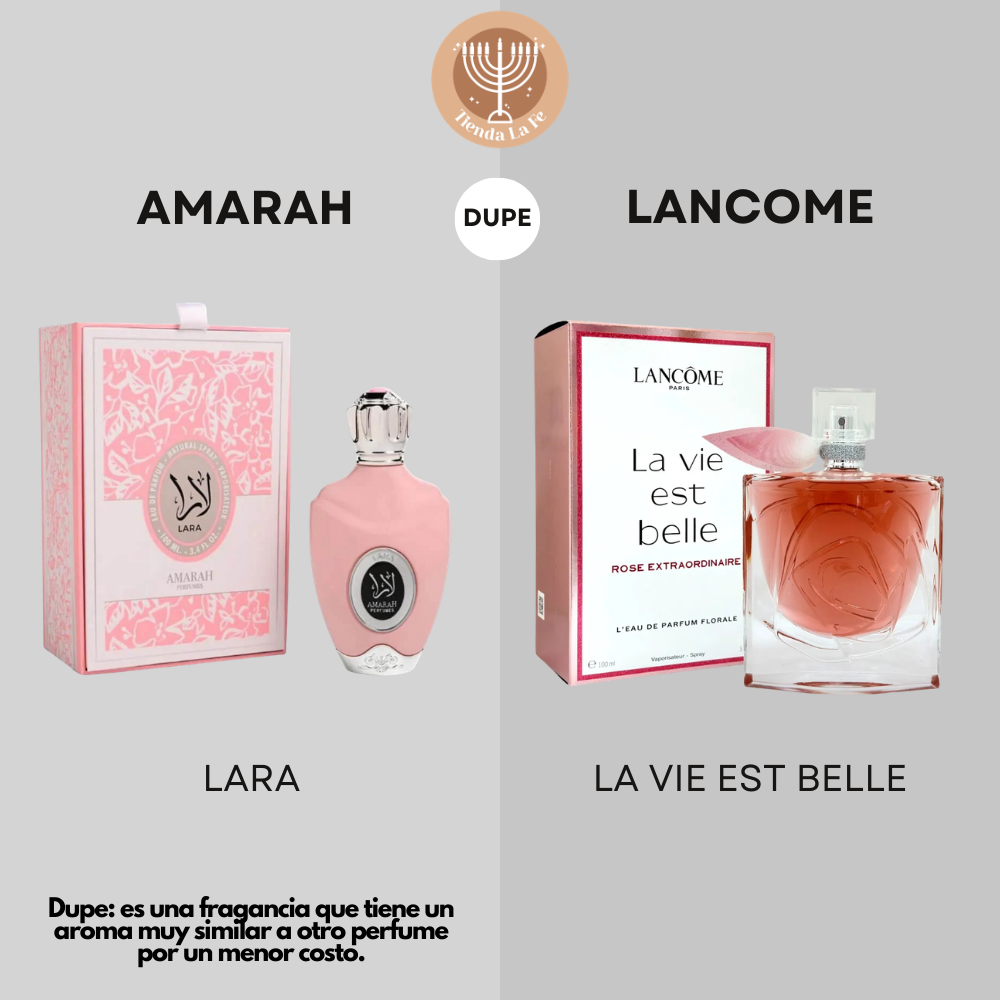 AMARAH LARA EDP 100ML (M) (DUPE DE LANCOME LA VIE EST BELLE)