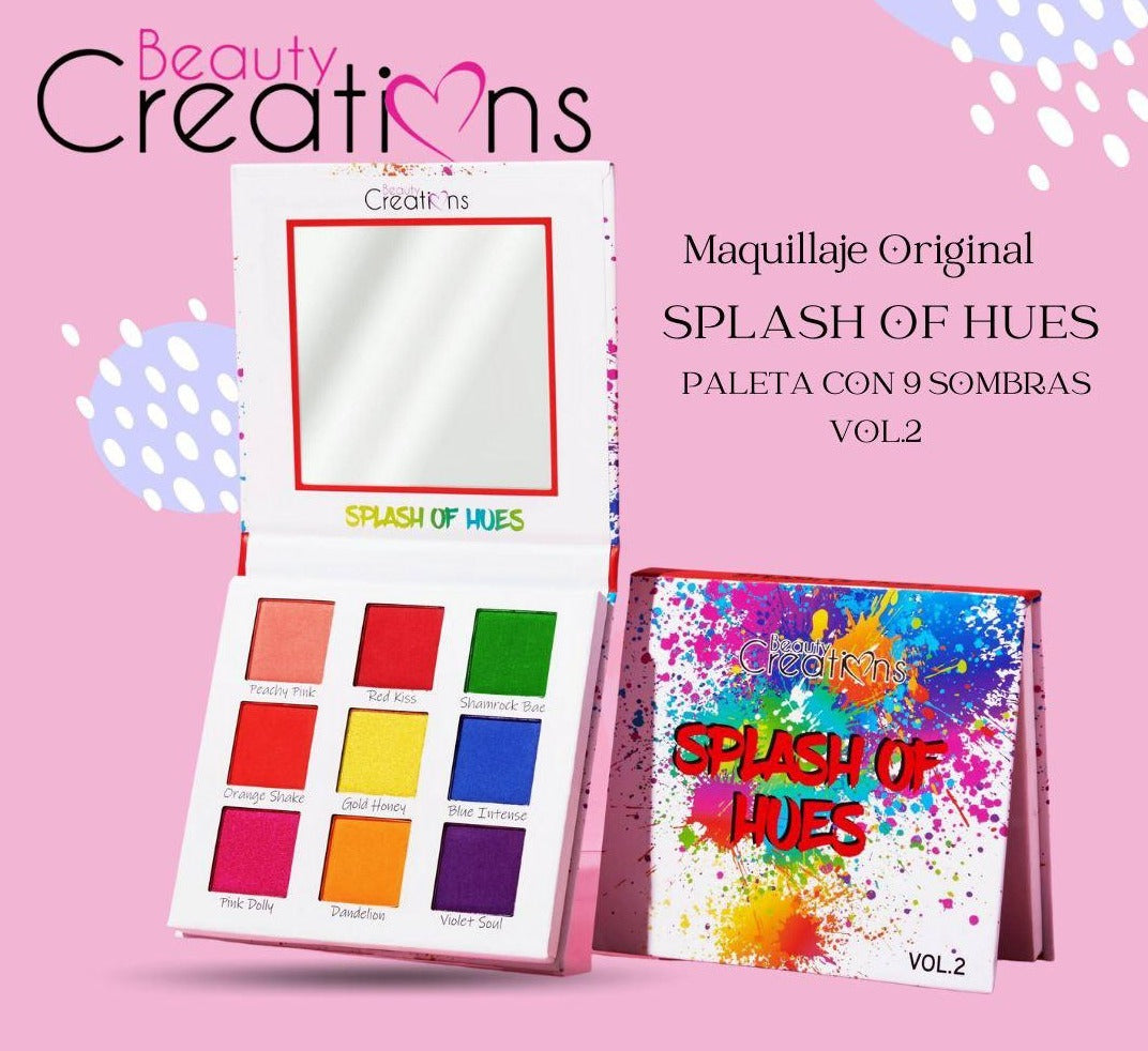 SOMBRA DE OJOS EN PALETA SPLASH OF HUES VOL.2 BEAUTY CREATIONS