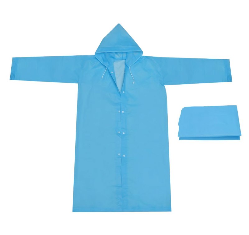 CAPOTE PARA LLUVIA IMPERMEABLE PARA NIÑOS LIGERO Y FACIL DE LLEVAR 5 COLORES EVA CHILDREN RAINCOAT