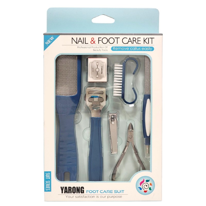 SET DE PEDICURA DE 7 PIEZAS PARA EL CUIDADO DE LAS UÑAS Y LOS PIES YARONG