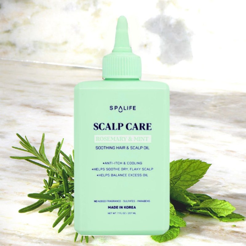 ACEITE PARA EL CABELLO DE ROMERO Y MENTA ANTIPICAZON Y REFRESCANTE SPALIFE SCALP CARE 207ML